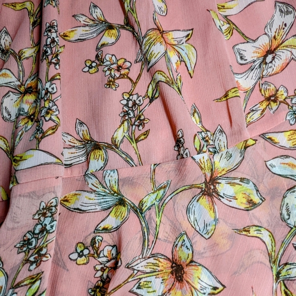 a.n.d eawy floral chiffon lined sleeveless dress - NWT - Picture 10 of 10